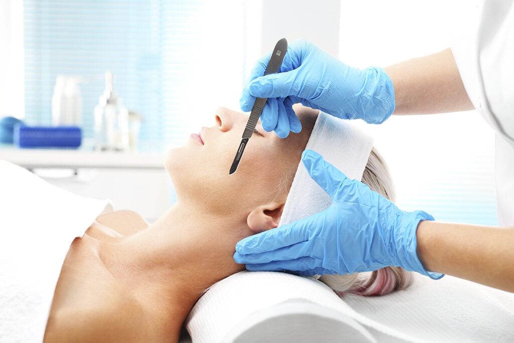 Dermaplaning procedure